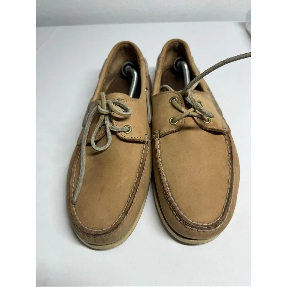 Timberland Men’s Sz 11 Classic Boat Shoes Tan Leather See Description